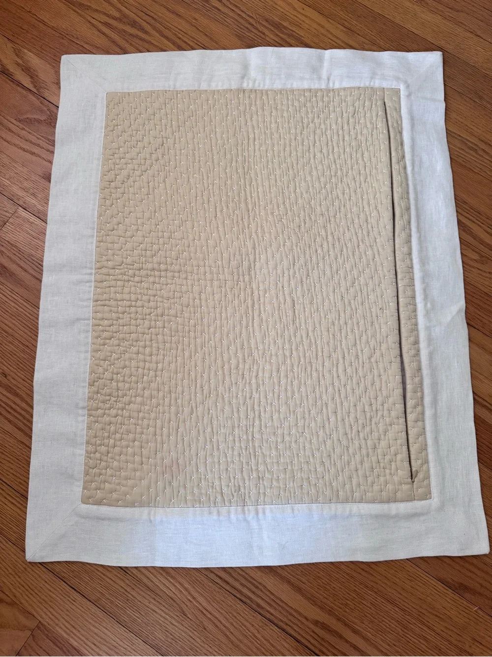Pottery Barn cotton linen sham SET (2)